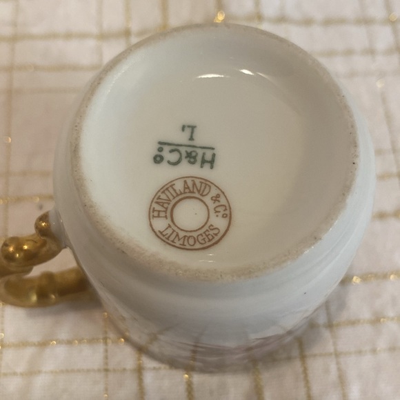 Vintage Limoges Demi Tasse Cup Floral - Picture 5 of 5